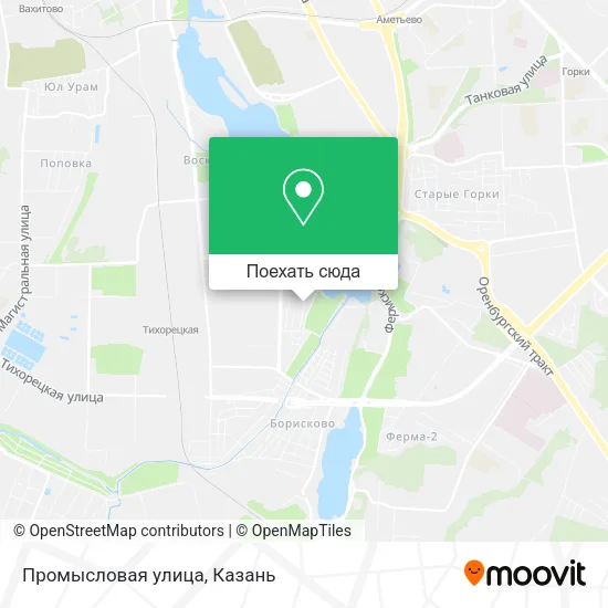 Карта Промысловая улица