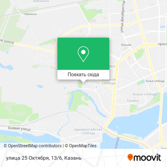 Карта улица 25 Октября, 13/6