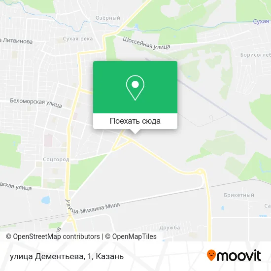 Карта улица Дементьева, 1