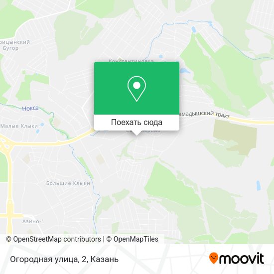 Карта Огородная улица, 2