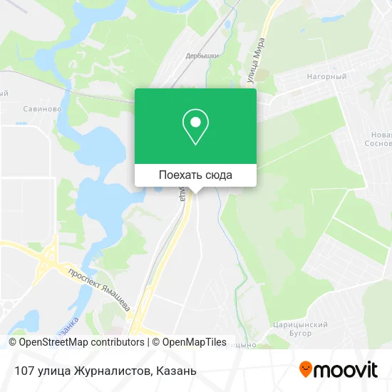Карта 107 улица Журналистов