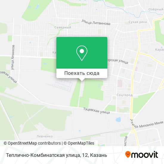 Карта Теплично-Комбинатская улица, 12