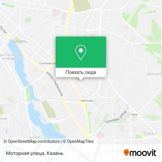 Карта Моторная улица