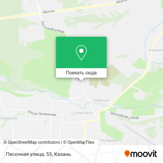 Карта Песочная улица, 53