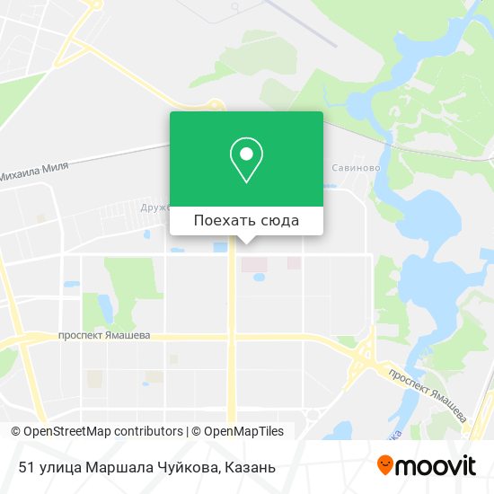 Карта 51 улица Маршала Чуйкова