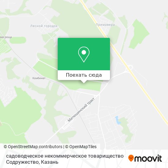 Карта садоводческое некоммерческое товарищество Содружество