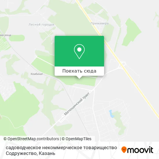 Карта садоводческое некоммерческое товарищество Содружество