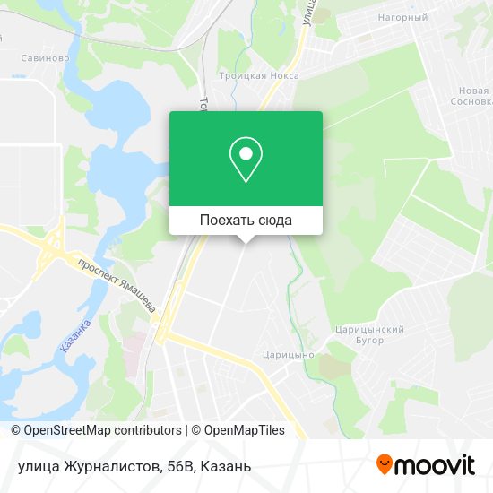 Карта улица Журналистов, 56В