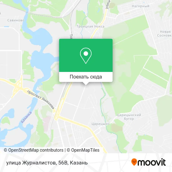 Карта улица Журналистов, 56В