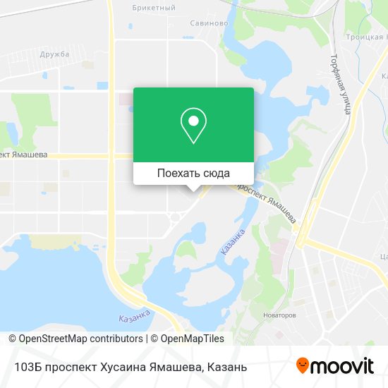 Карта 103Б проспект Хусаина Ямашева