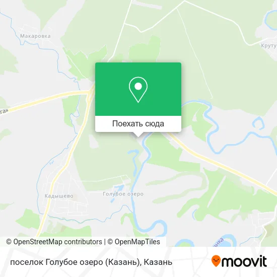 Карта поселок Голубое озеро (Казань)