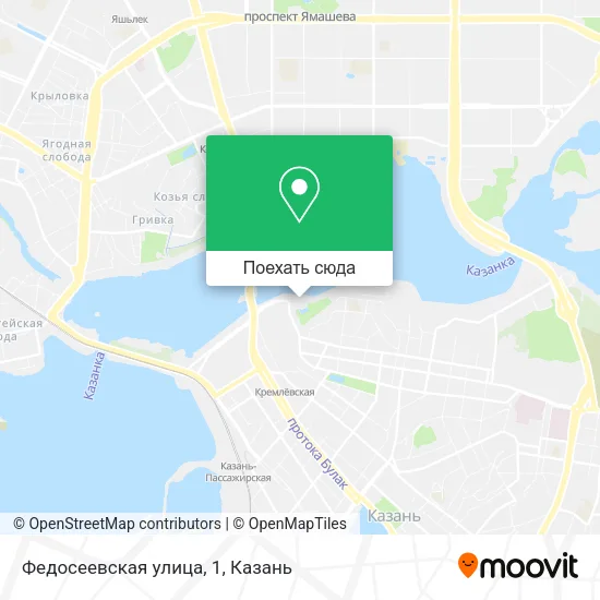Карта Федосеевская улица, 1