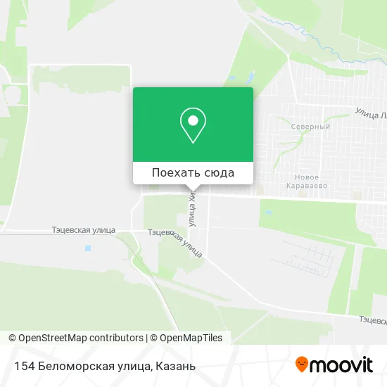 Карта 154 Беломорская улица
