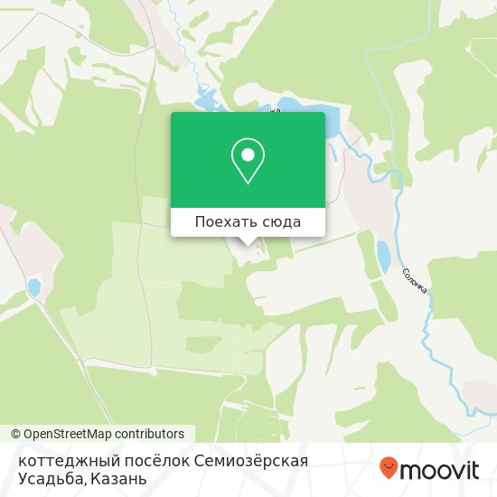 Карта коттеджный посёлок Семиозёрская Усадьба