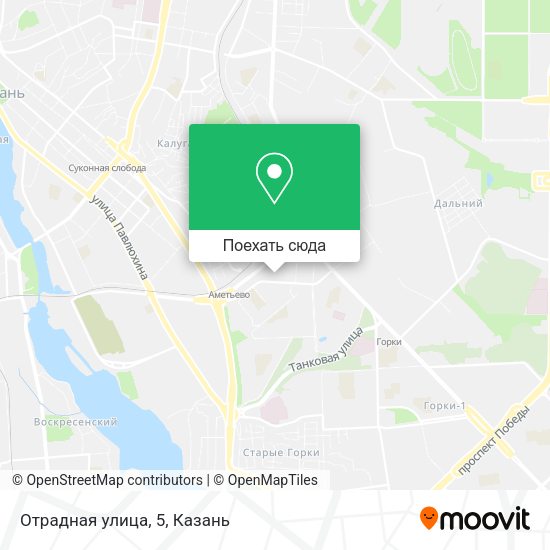 Карта Отрадная улица, 5