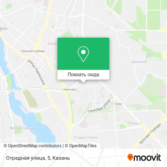 Карта Отрадная улица, 5