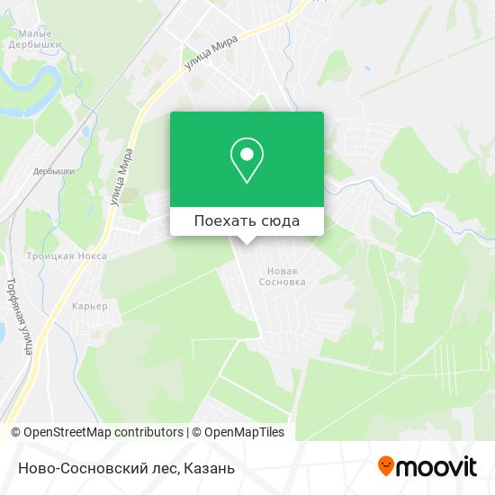 Карта Ново-Сосновский лес