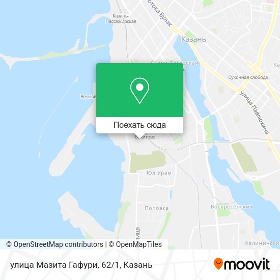 Карта улица Мазита Гафури, 62/1