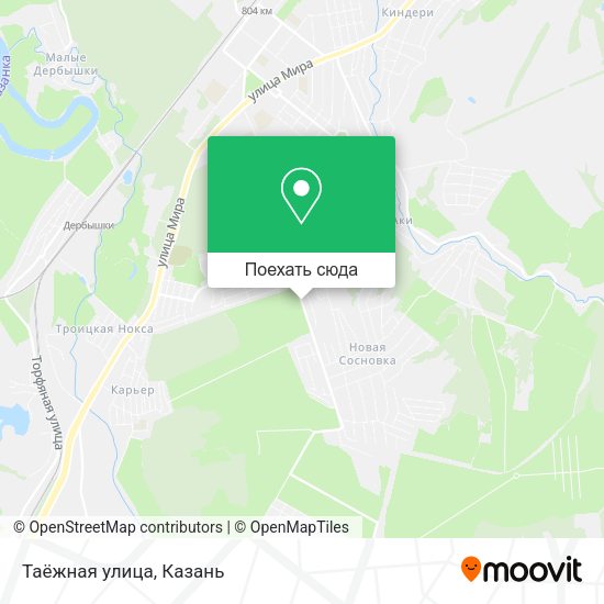 Карта Таёжная улица