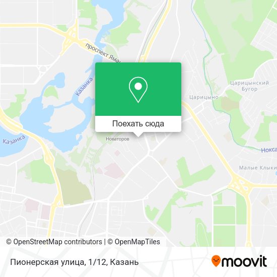 Карта Пионерская улица, 1/12
