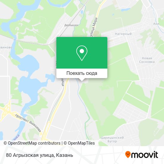 Карта 80 Агрызская улица