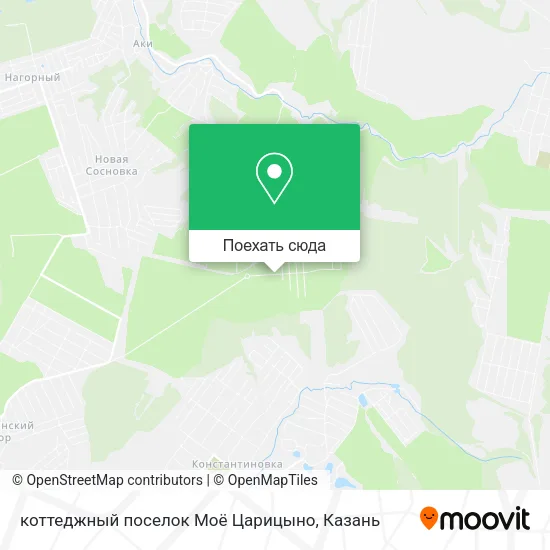 Карта коттеджный поселок Моё Царицыно