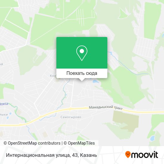 Карта Интернациональная улица, 43