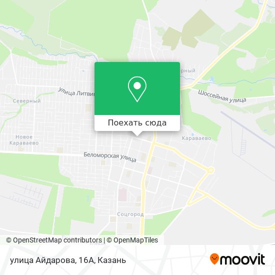 Карта улица Айдарова, 16А