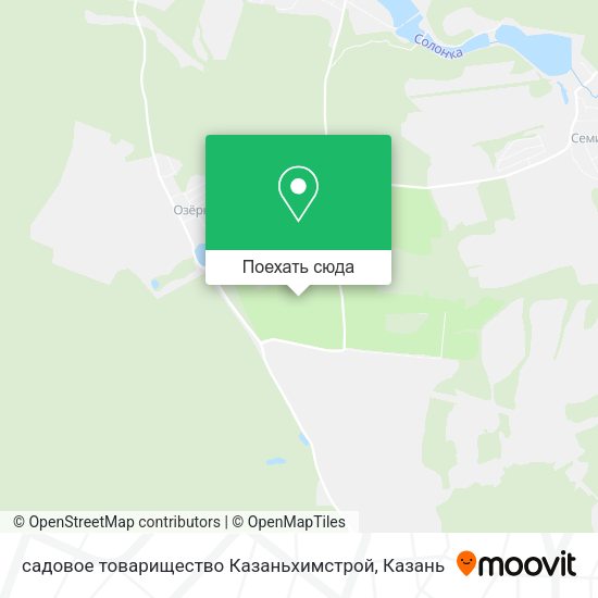 Карта садовое товарищество Казаньхимстрой