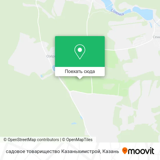 Карта садовое товарищество Казаньхимстрой