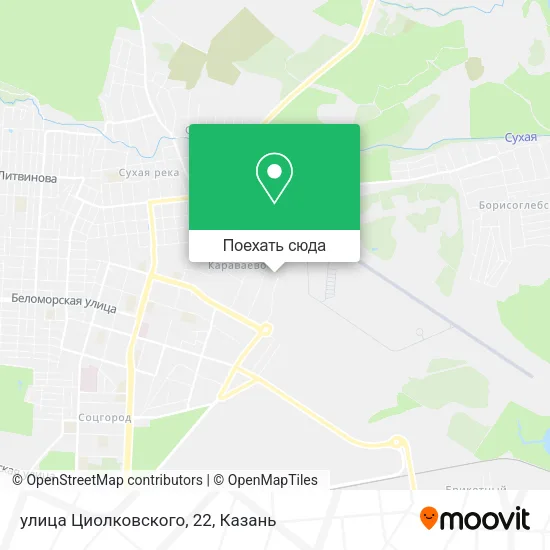 Карта улица Циолковского, 22