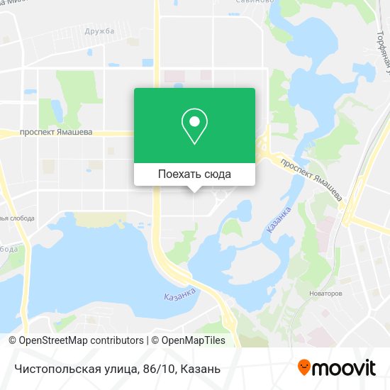 Карта Чистопольская улица, 86/10