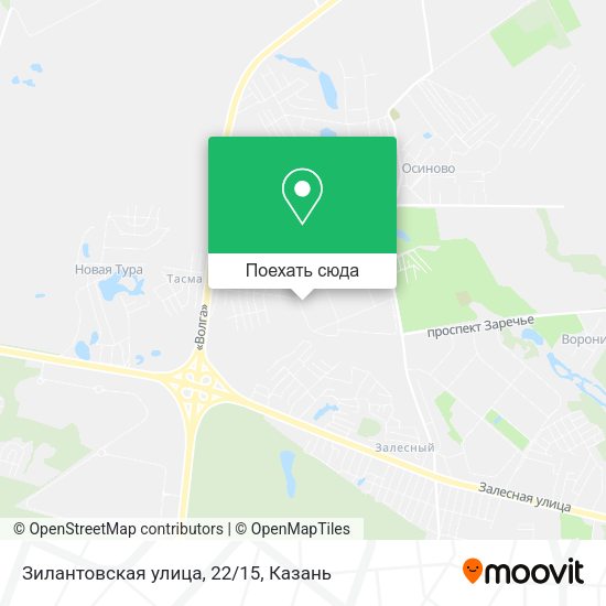 Карта Зилантовская улица, 22/15