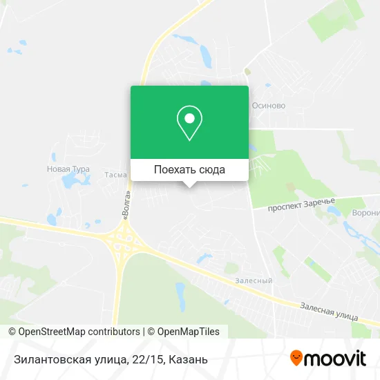 Карта Зилантовская улица, 22/15