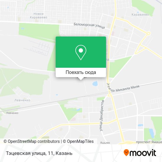 Карта Тэцевская улица, 11