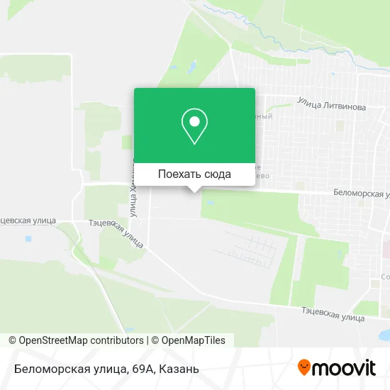 Карта Беломорская улица, 69А