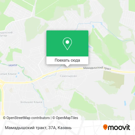 Карта Мамадышский тракт, 37А