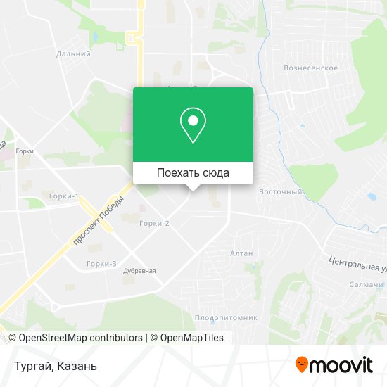 Карта Тургай