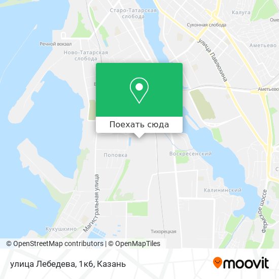 Карта улица Лебедева, 1к6