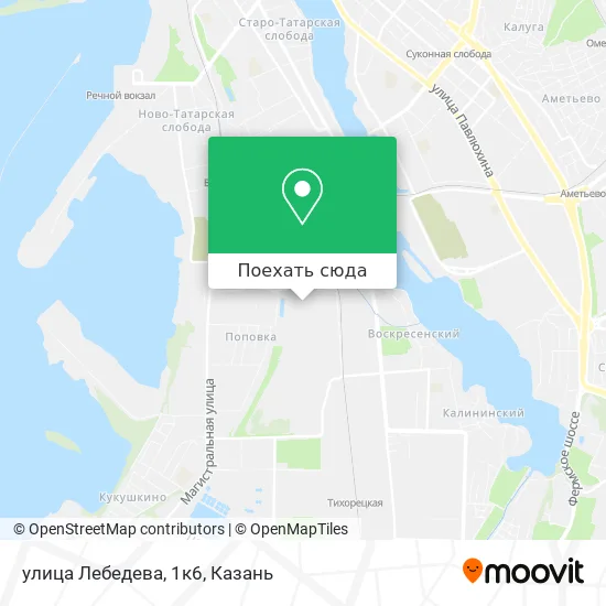 Карта улица Лебедева, 1к6