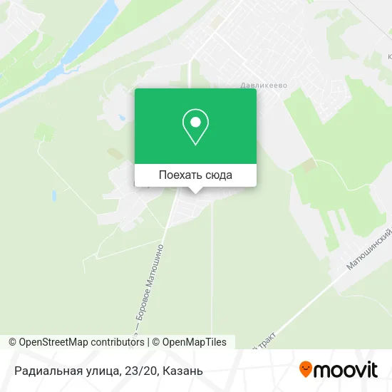 Карта Радиальная улица, 23/20