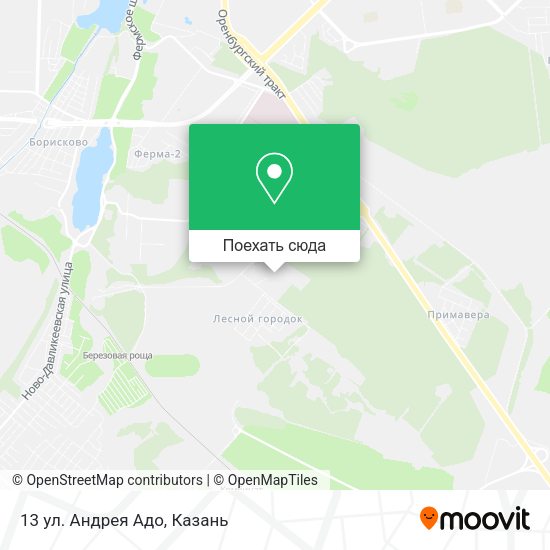 Карта 13 ул. Андрея Адо