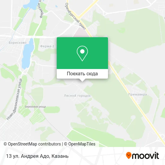 Карта 13 ул. Андрея Адо
