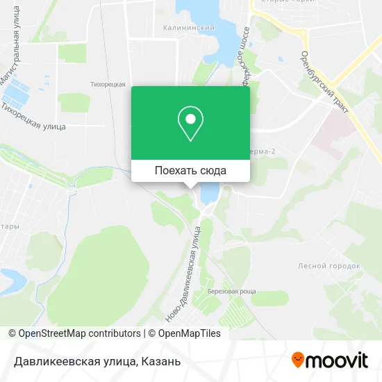 Карта Давликеевская улица