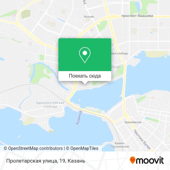 Карта Пролетарская улица, 19