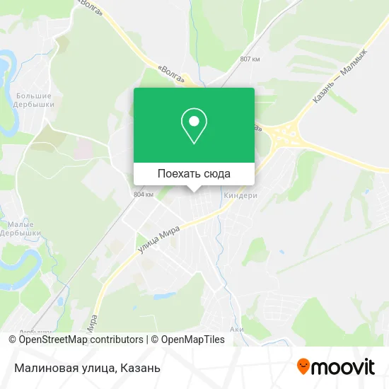Карта Малиновая улица