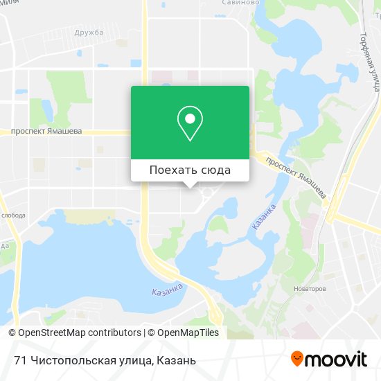 Карта 71 Чистопольская улица