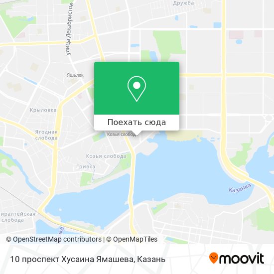Карта 10 проспект Хусаина Ямашева