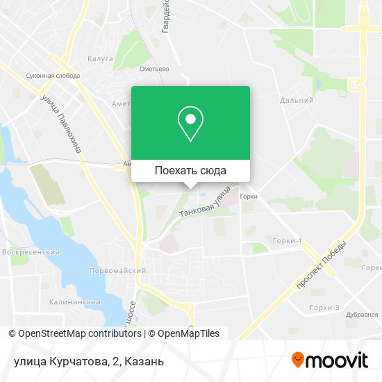 Карта улица Курчатова, 2
