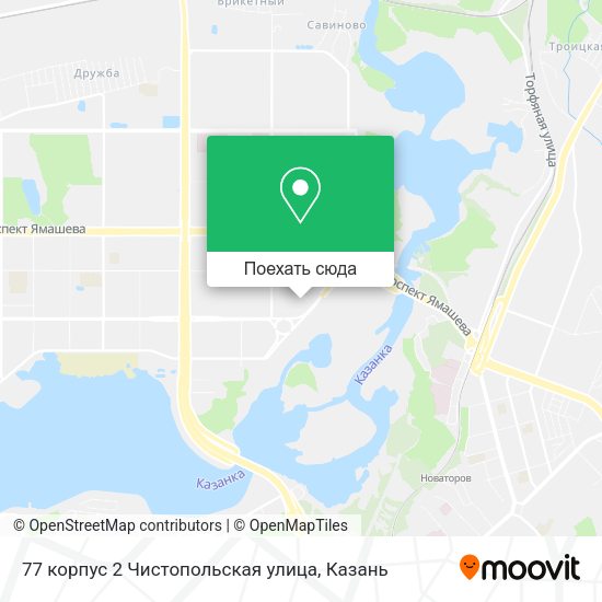 Карта 77 корпус 2 Чистопольская улица